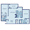 Jax B4 Floor Plan Jax B4 Floor Plan at The Jax Apartments, San Antonio, TX, 78230